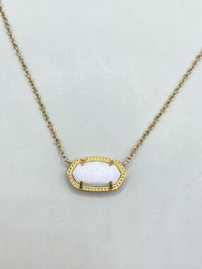 Kendra Scott White Kyocera Opal Elisa Necklace